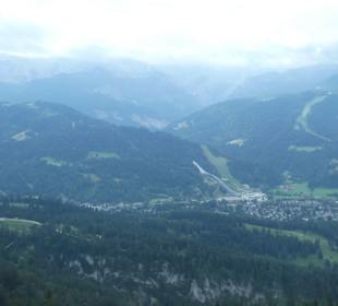 Blick aus der 4-er Kabine der Wankbahn