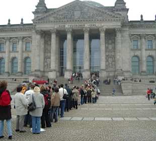 Warteschlange am Reichstag