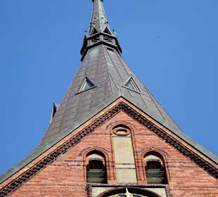 Blick zum Turm der Kirche St. Marien