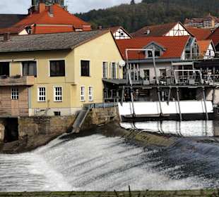 Die Staustufe der Fulda 