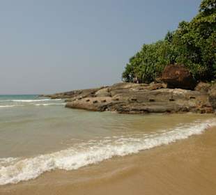 Пляж со стороны бентота