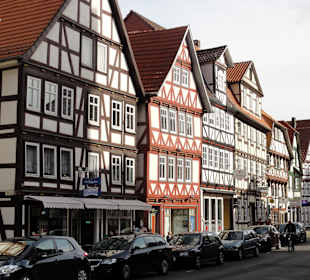 Altstadtzeile mit Fachwerkhäusern