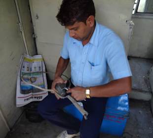 Nur wer diesen Ring auf der Lok hat darf fahren