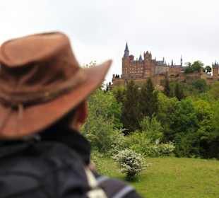 Blick zur Burg Hohenzollern
