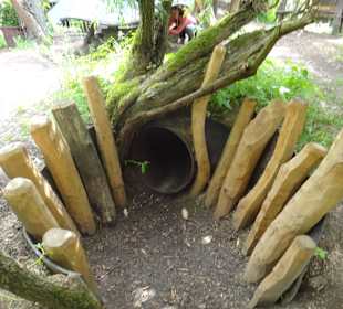 Ausgang aus dem Erdloch