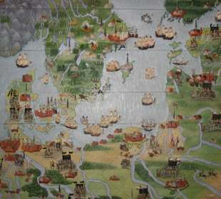 Karte der Ostsee/-anrainer und Konflikte