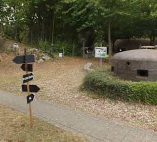 Blick über die Panzerkuppel Richtung Bunker1/2019