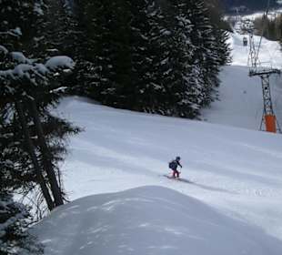 Skiing on Mount Jenner