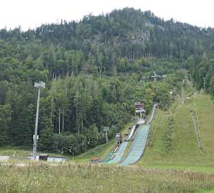 Beim Biathlon-Stadion von Ruhpolding