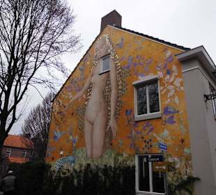 Wandgemälde beim Stadtspaziergang 