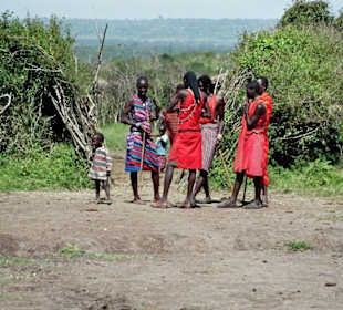 Besuch eines Masai-Dorfes