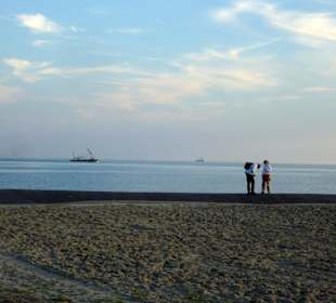 Der Büsumer-Strand im Abendlicht!