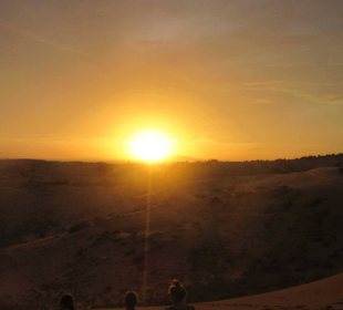 Sonnenuntergang rote Dünen