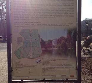 Tablica z planem Ogrodu