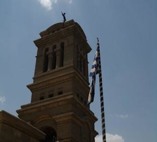 Turm der Griechisch-Ortodoxen-Kirche
