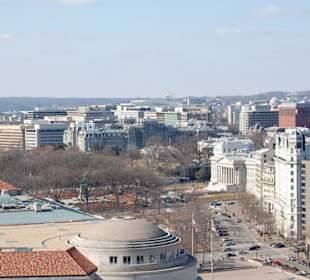 Blick über Washington vom Old Post Office aus 
