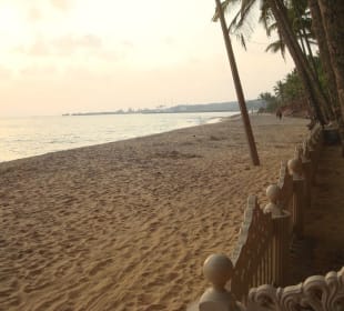 Strand vor dem Hotel