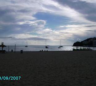 Am späteren Abend am Strand