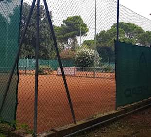 Tennisplatz Sand