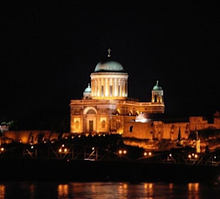 Esztergom - Brücke und Basilika - nachts