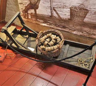 Schlickschlitten im Museum