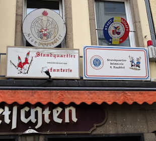 Schilder der Karnevalsgesellschaften