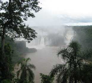 Die Wasserfälle, von Brasilien aus gesehen