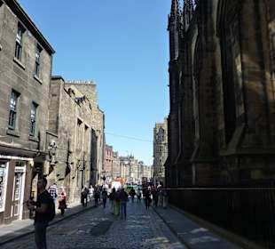 Royal Mile oberes Ende Richtung Castle
