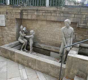 Rathaus Brunnen im Tiefgang