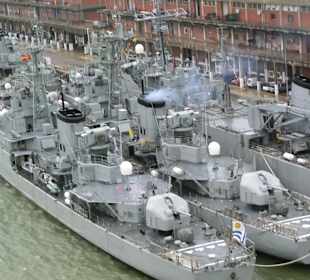 Die Marine im Hafen von Montevideo