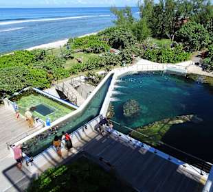 Blick auf das Außengelände der Statiion