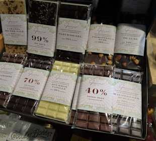 Auswahl im Shop des Kaffeemuseum-Burg