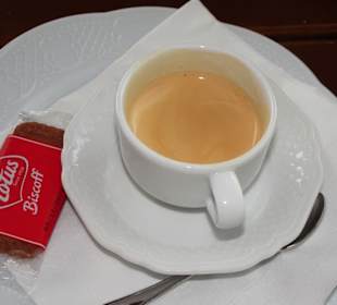 Der Espresso im Gasthof Zur schönen Aussicht