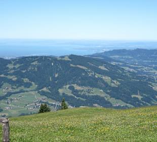 Blick bis zum Bodensee