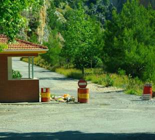 Anfahrt zum Staudamm v.Side nach Manavgat