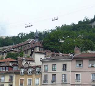 Blick auf die Seilbahn zur Bastille
