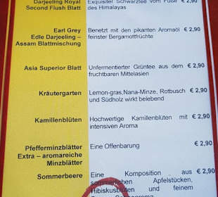 Die Speisekarte-/Angebote Unterkofler