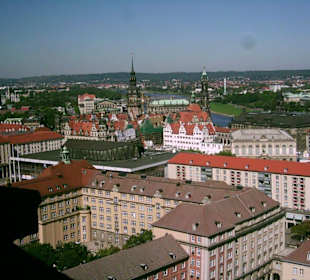 Aussicht über Dresden vom Rathaus
