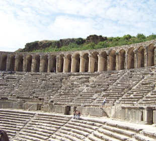 Blick auf die Zuschauerreihen