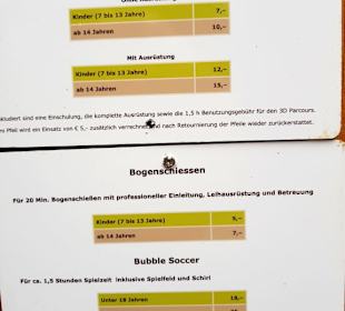 Preislisten Verschieden