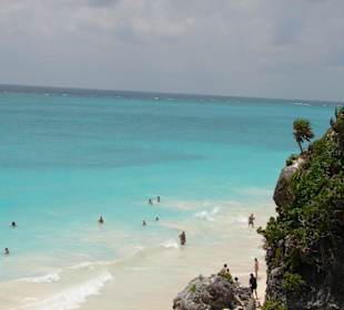 Festung und Strand von Tulum