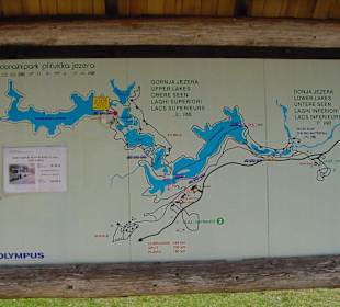 Übersichtsplan der Plitvicer Seen