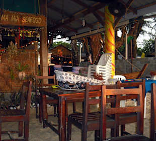 Überdachter Sitzbereich