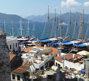 Aussicht vom Kastell auf die Bucht von Marmaris