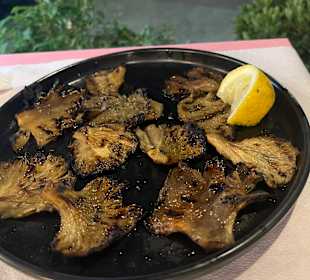 Gegrillte Pilze