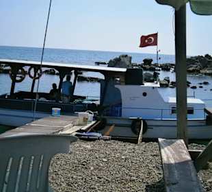 Blick auf`s Boot "Aydin"