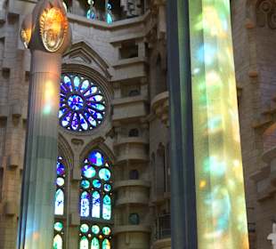 Sonnenlicht durch die Glasfenster