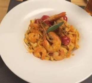 Penne mit Scampi