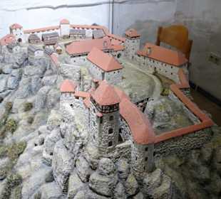 Historisches Burgmodell