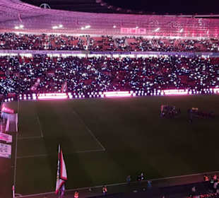 Die BayArena in der Adventszeit